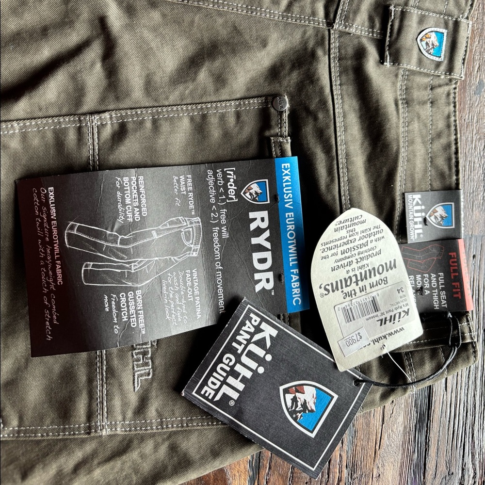 Kuhl Men’s M’s Rydr Pant NWT W34/L30 - Picture 6 of 11